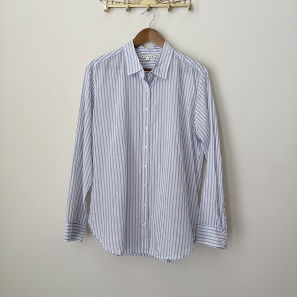 XiRENA Tops - Xirena Striped Button Front Long Sleeve Shirt Large